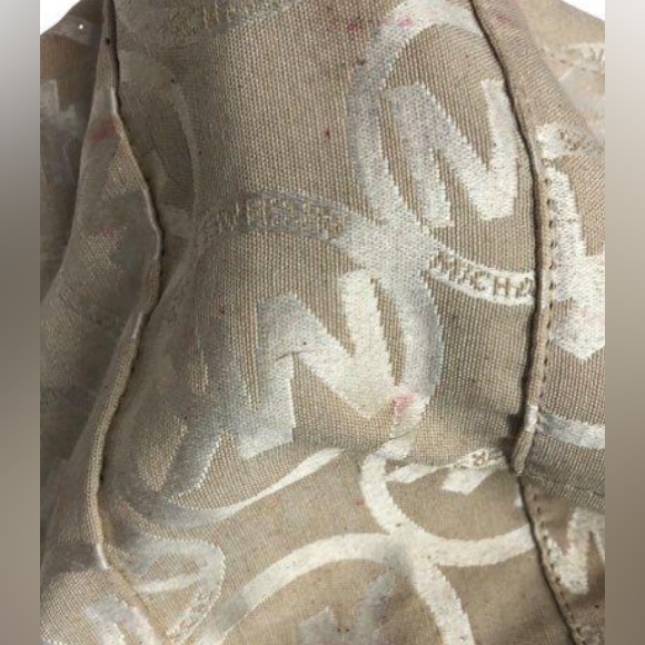 Michael Kors Orange Pebbled Leather Zip Top Satchel Shoulder Bag - Picture 12 of 15